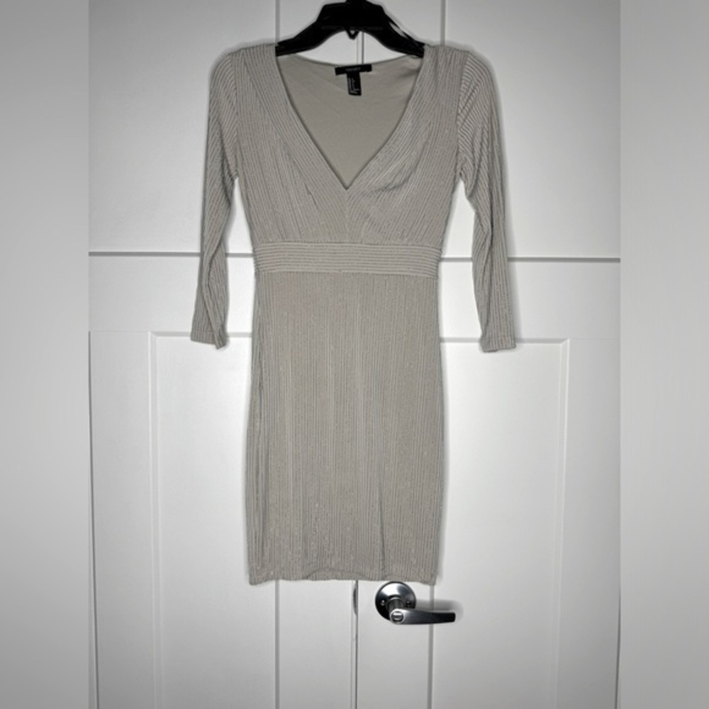 Forever21 Silver Tinsel Dress